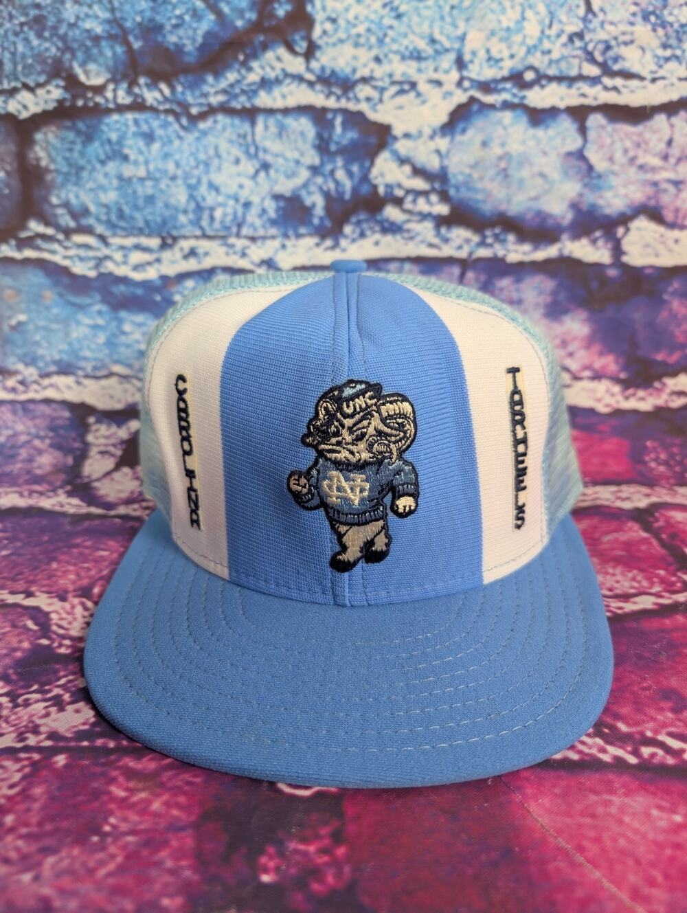 North Carolina Tar Heels AJD Lucky Stripes Vintage Snapback Cap Hat